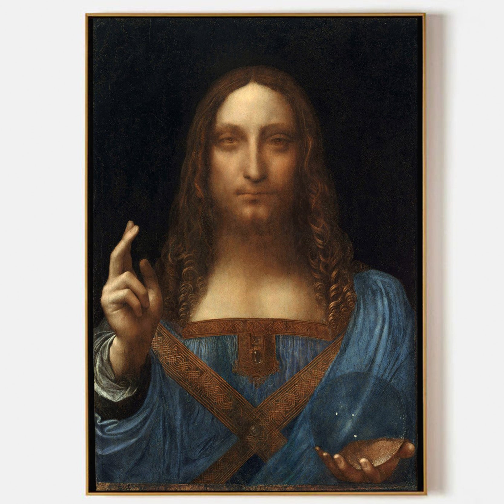 Arabelart Christ Salvator Mundi by Leonardo da Vinci - Famous Art Reproduction
