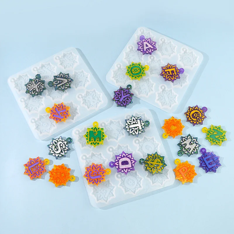 Alphabet Resin Molds 26 Letters Molds Keychain Molds