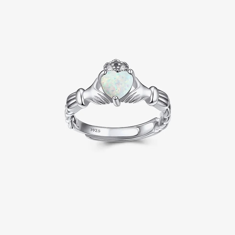 Claddagh Opal Ring