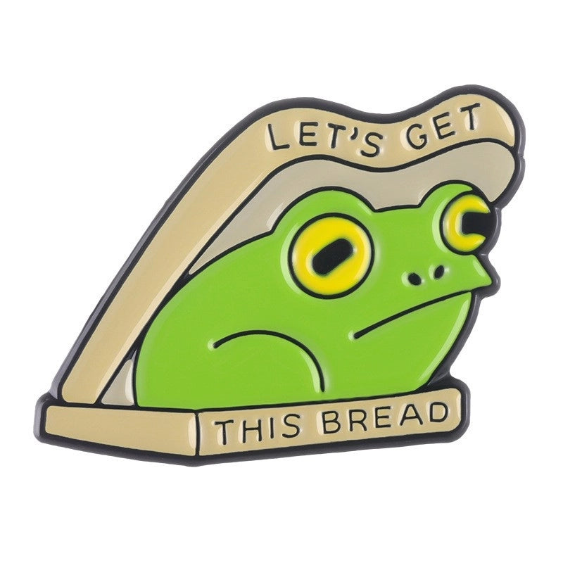 Cartoon Style Cute Pin Frog Alloy Plating Unisex Brooches