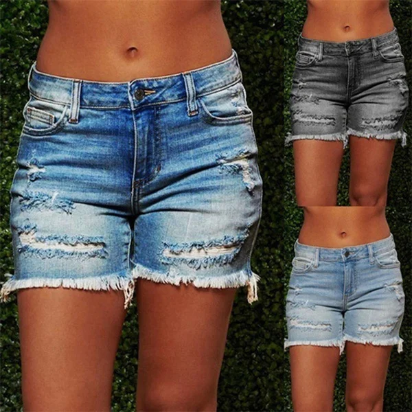 Women's Fashion Shorts Summer Pants Denim Shorts Jeans Shorts Tight Shorts Casual Shorts Jeans Pants Slim Shorts Plus Size