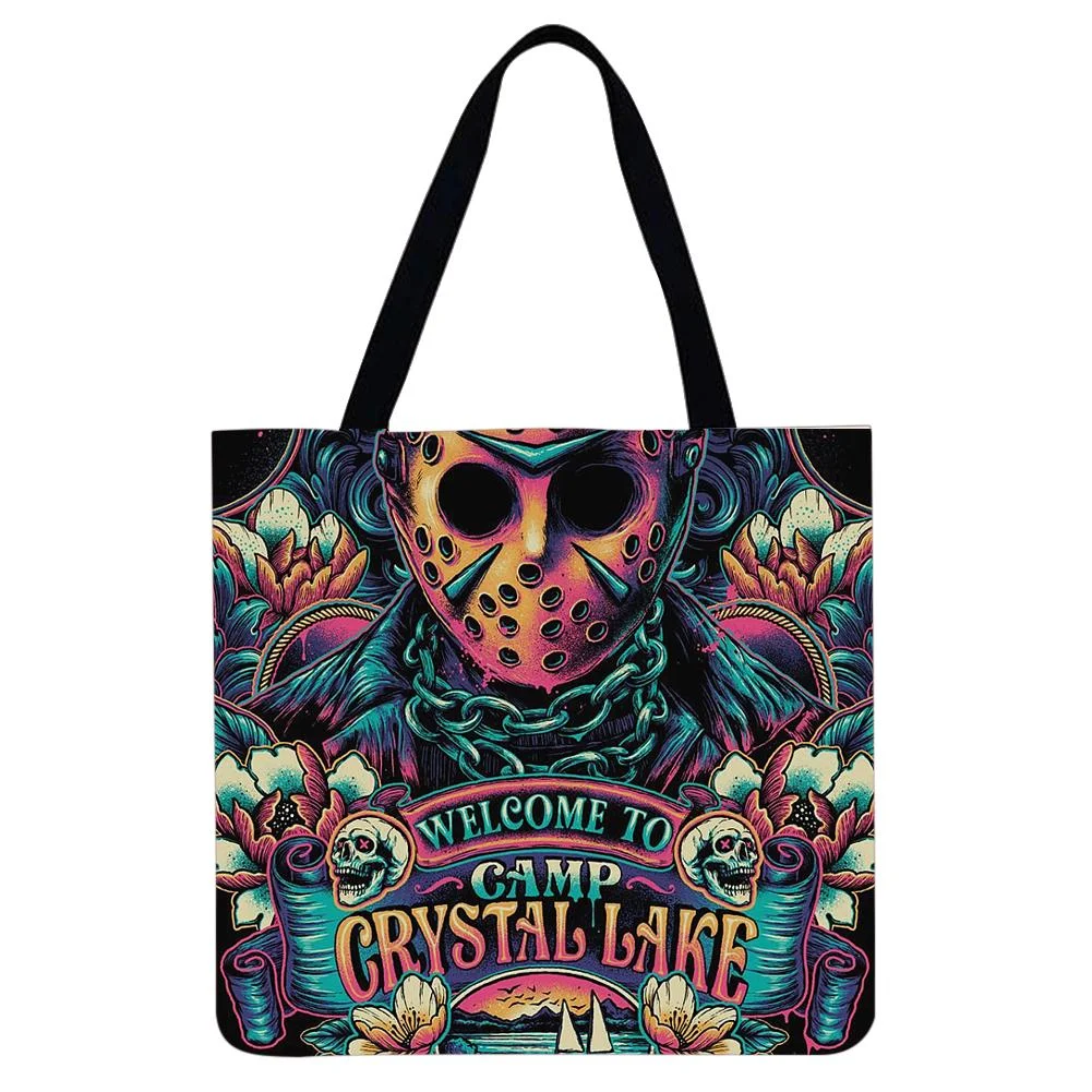 Linen Tote Bag -  Halloween Horror