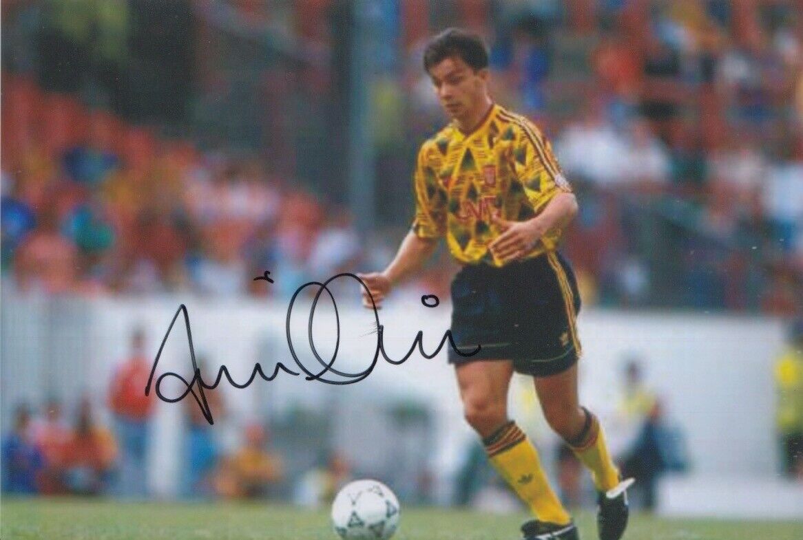 DAVID HILLIER HAND SIGNED 6X4 Photo Poster painting ARSENAL FOOTBALL AUTOGRAPH 1