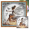 (Stamped/Counted) Tinkerbell Pumpkin-11CT Cross Stitch 40*40cm