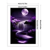 (US Only)Waterfall Printed Cross Stitch Kit 40x60cm DIY 14CT Thread Art Needlework Decor