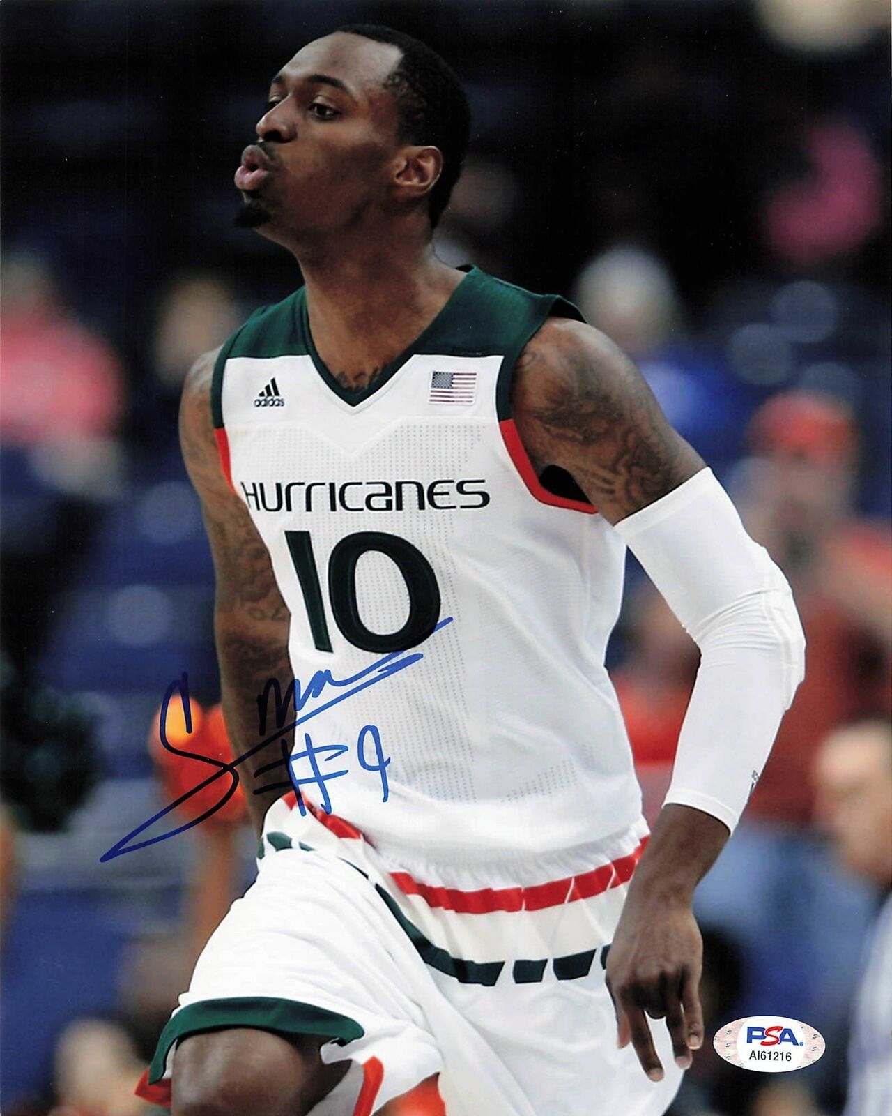 SHELDON McCLELLAN Signed 8x10 Photo Poster painting PSA/DNA Miami Hurricanes Autographed