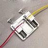 Heavy-duty aluminum soldering clamp with temperature-resistant jaw for circuit board mounting