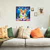 Full Round Drill Framed Light Up Diamond Painting Kits, LED Glowing Wall Art Decor for Home Bedroom Holiday Gifts
