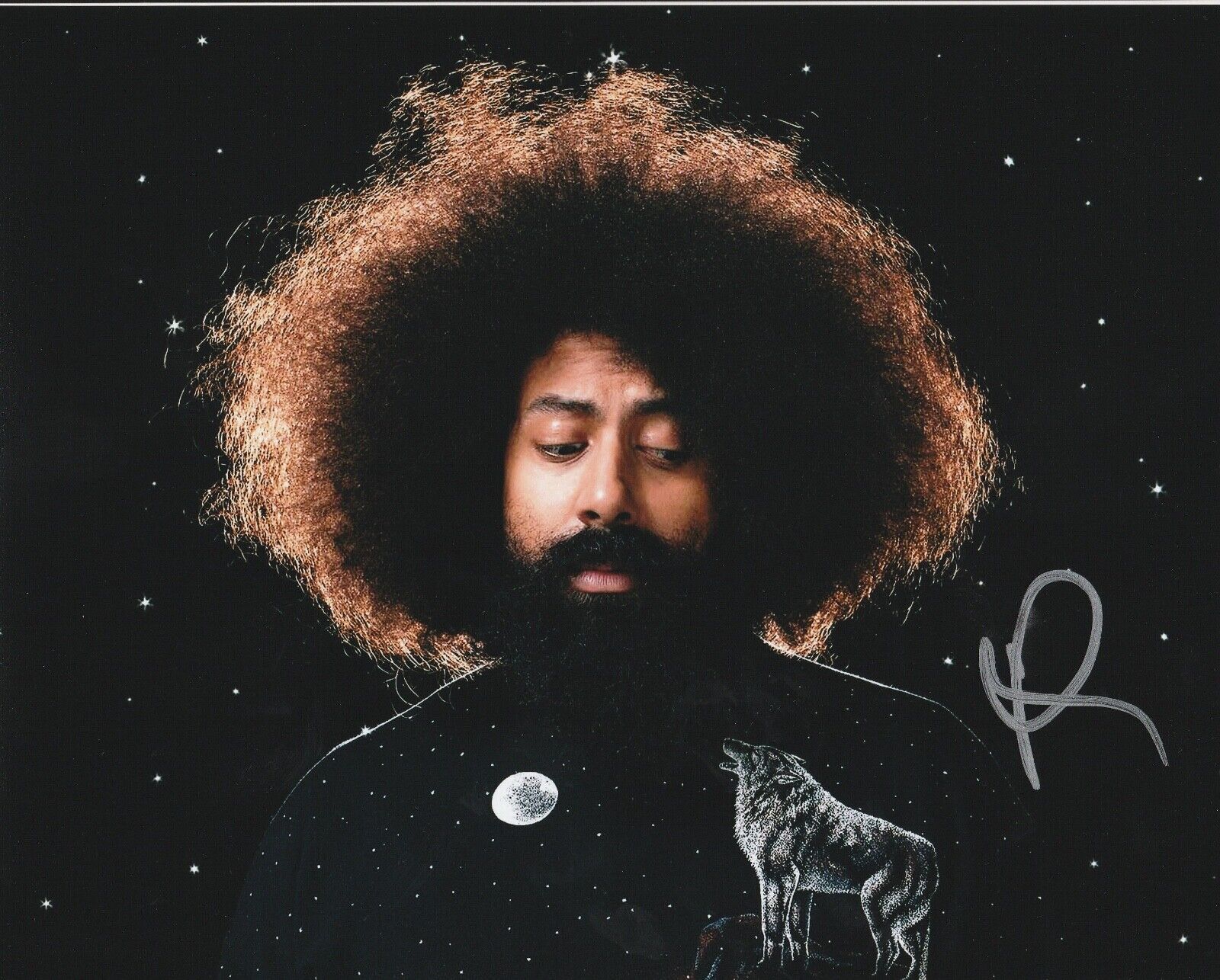 * REGGIE WATTS * signed 8x10 Photo Poster painting * THE LATE SHOW COMEDIAN * 3