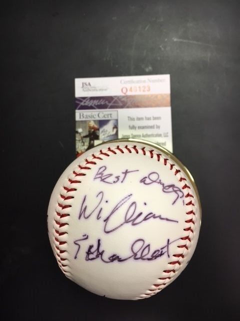 William Schallert Double-Signed Baseball Fine Actor/Patty Duke Show JSA