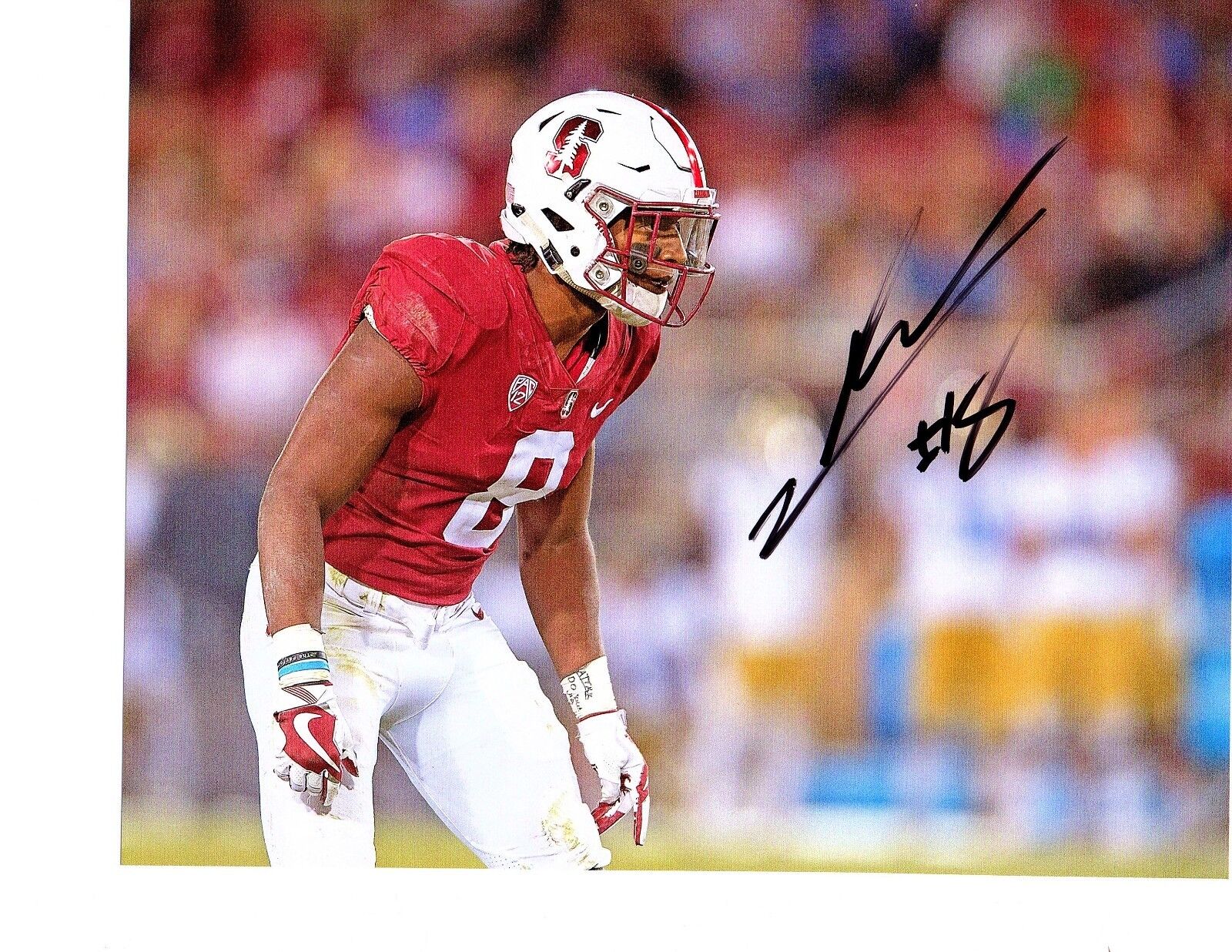 Jordan Reid Stanford Cardinal hand signed autographed 8x10 football Photo Poster painting c