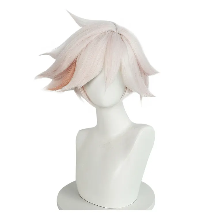 Hazbin Hotel 2024 Angel Dust Poison White Wigs Cosplay Accessories Halloween Carnival Props