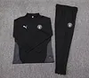 Joyfball 2025/2026 Manchester City Half-Pull Training Suit Black Football Shirt 1:1 Thai Quality