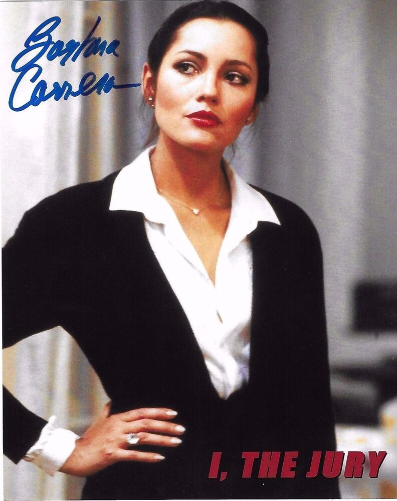 Barbara Carrera Signed 8x10 Photo Poster painting - I, THE JURY - RARE!!! H130