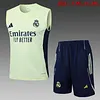 2025/2026 Real Madrid Pre-Match Training Light Green Vest+Shorts Football1:1 Thai Quality