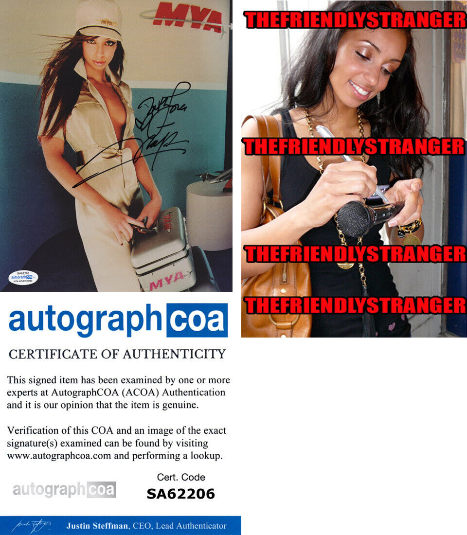 MYA HARRISON signed Autographed 8X10 Photo Poster painting - PROOF - Singer SEXY Hot ACOA COA