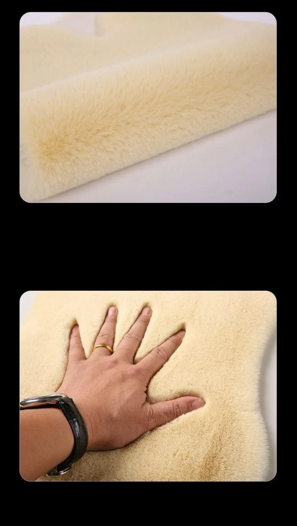 Winter Plush Car Armrest Box Mat