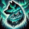 Aurora loup-perceuse ronde peinture diamant-40*40cm