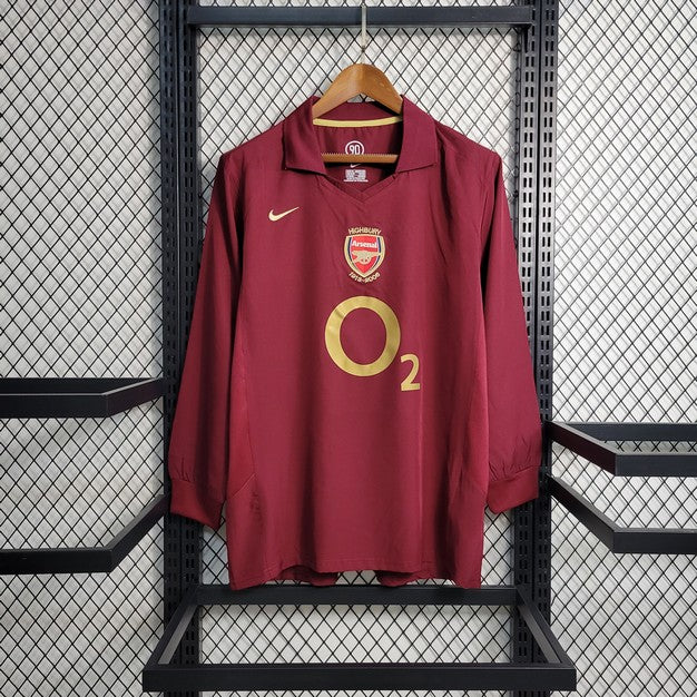 2005/2006 Retro Long Sleeve Arsenal Home Football Shirt 1:1 Thai Quality mysite