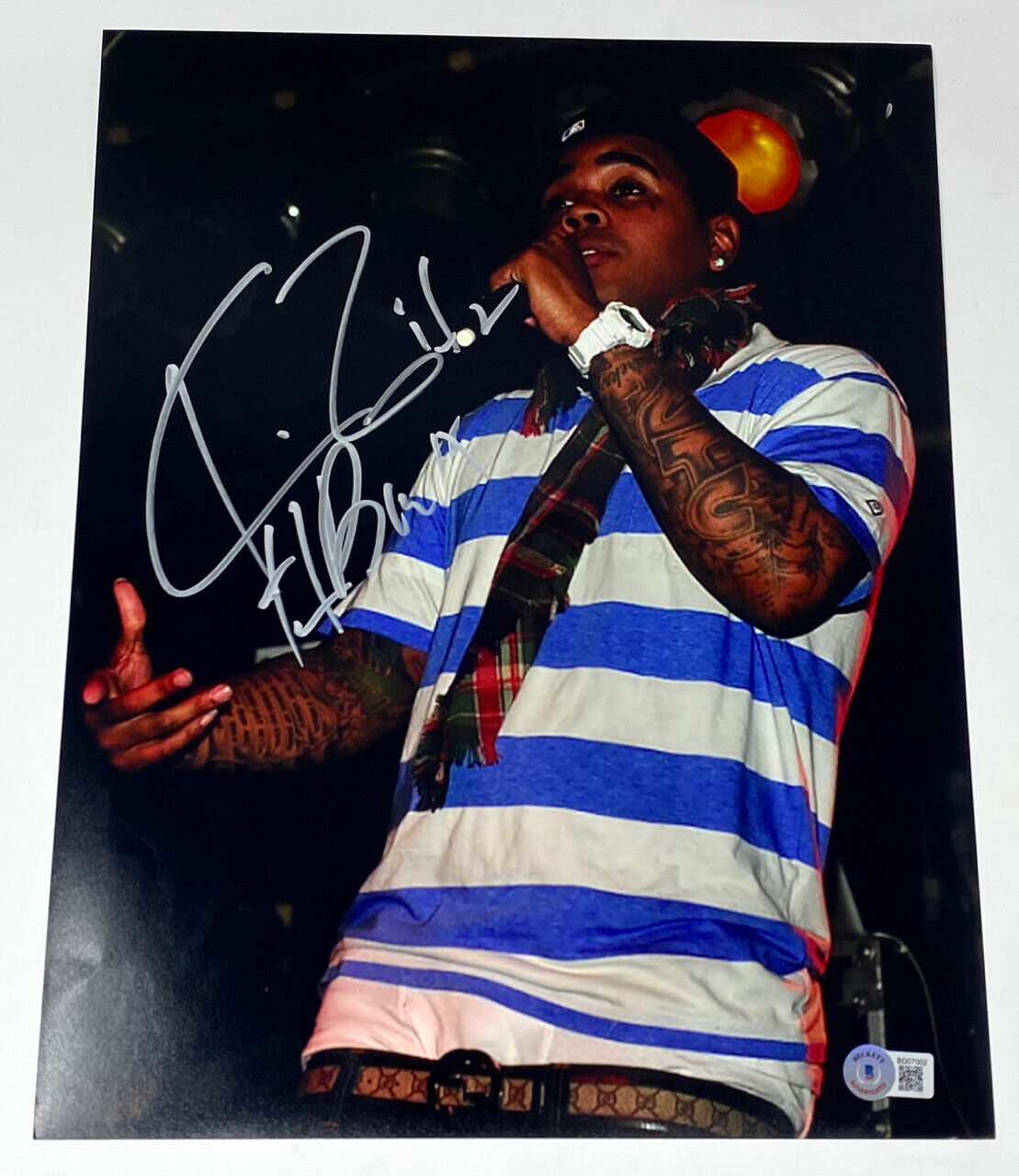 Kevin Gates Signed Autographed 11x14 Photo Poster painting Hip Hop Rapper Beckett BAS COA