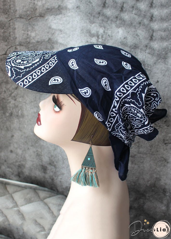 Personalized Hip-Hop Black Cotton Headband Hat