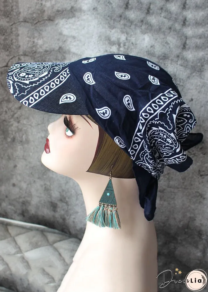 Personalized Hip-Hop Black Cotton Headband Hat
