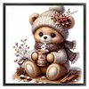 Cute Bear-11CT Stamped Cross Stitch 45*45cm/17.72*17.72in