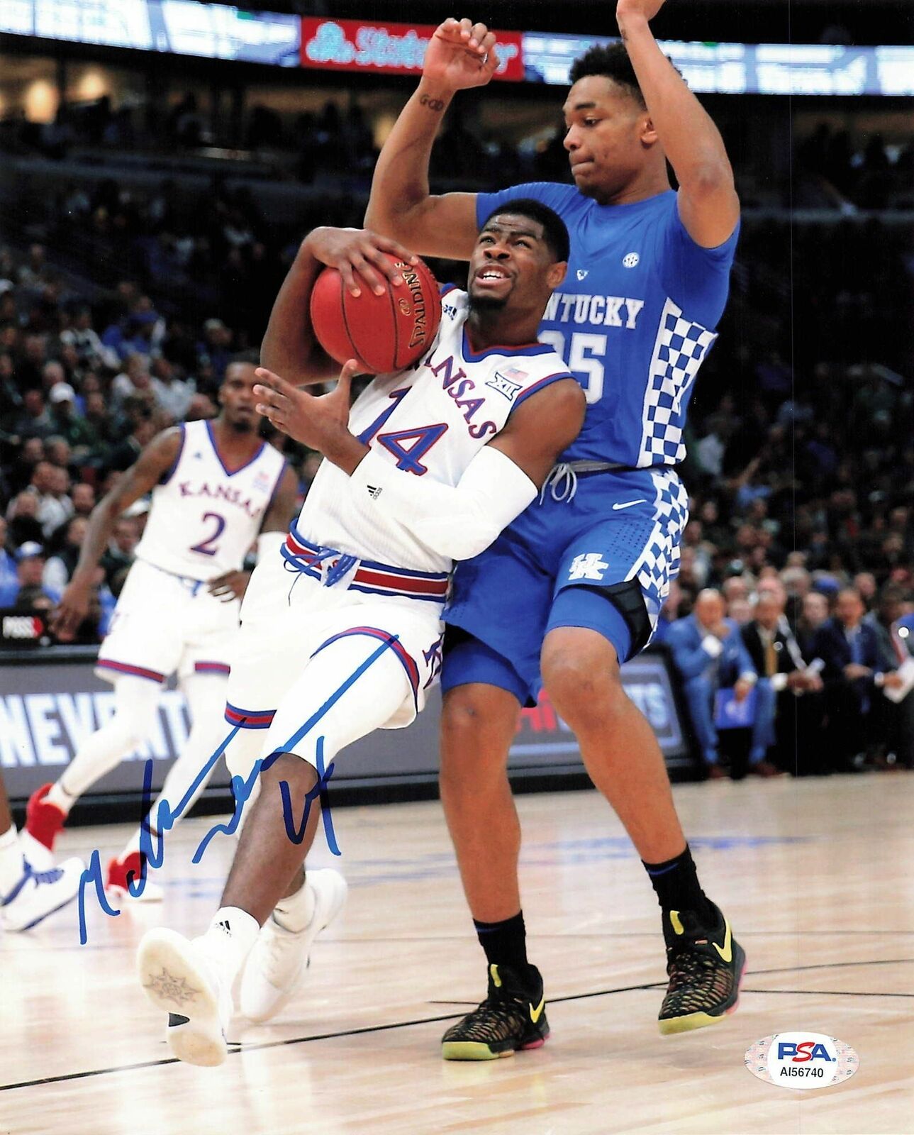 Malik Newman signed 8x10 Photo Poster painting PSA/DNA Kansas JayHawks Autographed