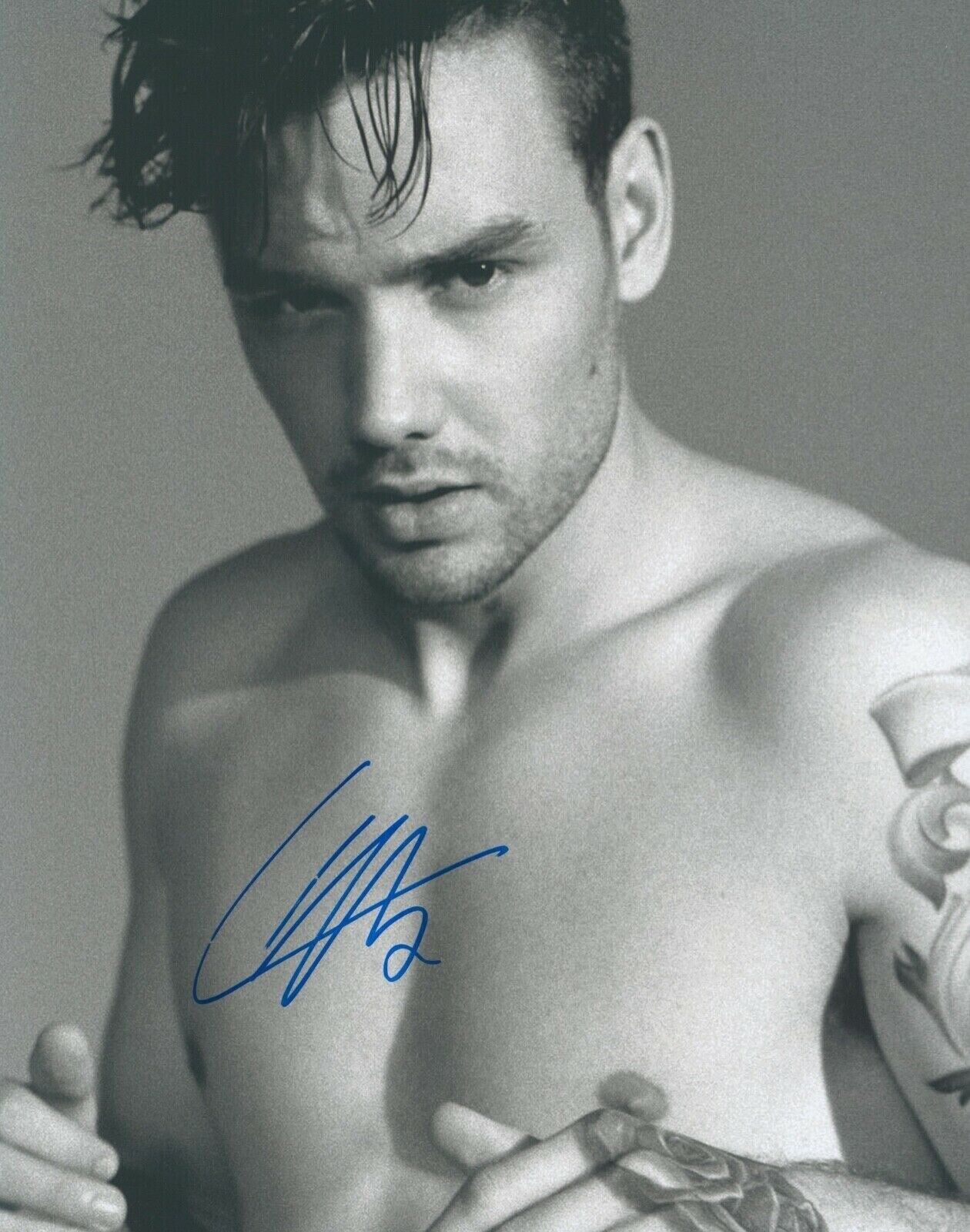 One Direction pop star Liam Payne signed 14x11 Photo Poster painting