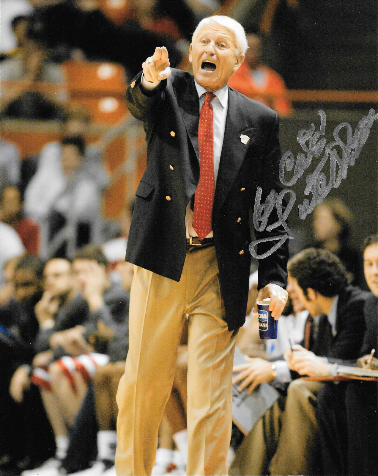 GFA University of Arizona * LUTE OLSON * Signed 8x10 Photo Poster painting L4 COA