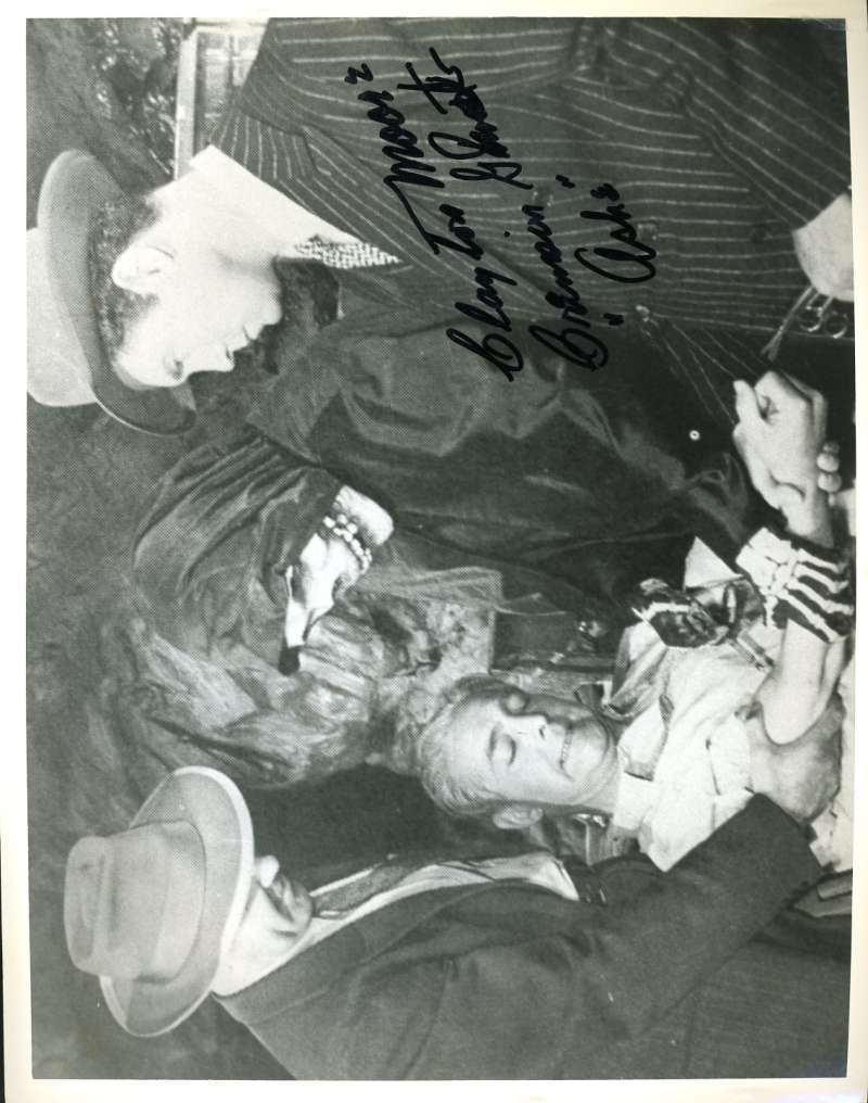 Clayton Moore Psa Dna Coa Crimson Ghost Autograph 8x10 Photo Poster painting Hand Signed
