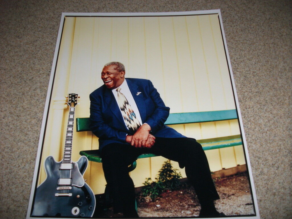 BB King Lucille Promo Sexy 8x10 Color Pop Rock Music Photo Poster painting