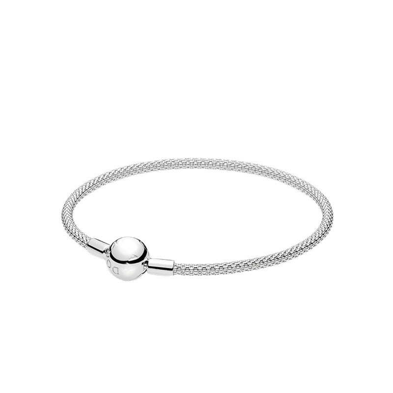 Minimalist Round Silver Plating Bracelets