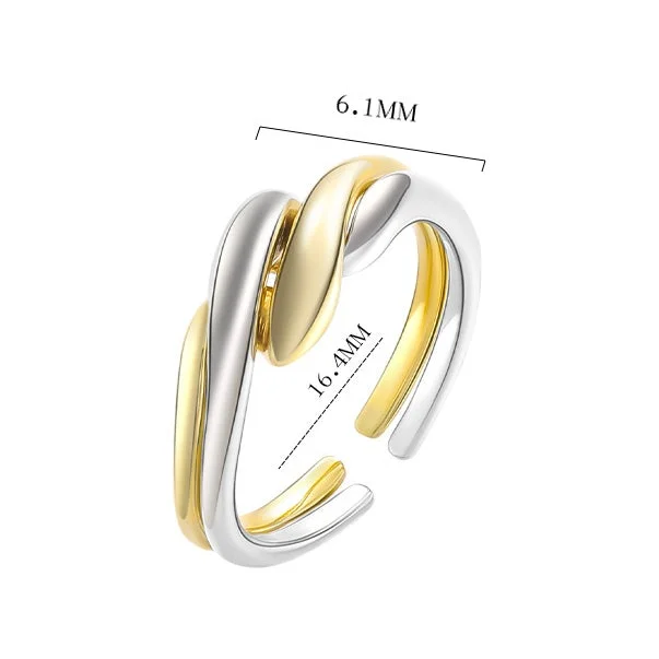 Tinyname&reg; Women 925 Silver Irregular Ring