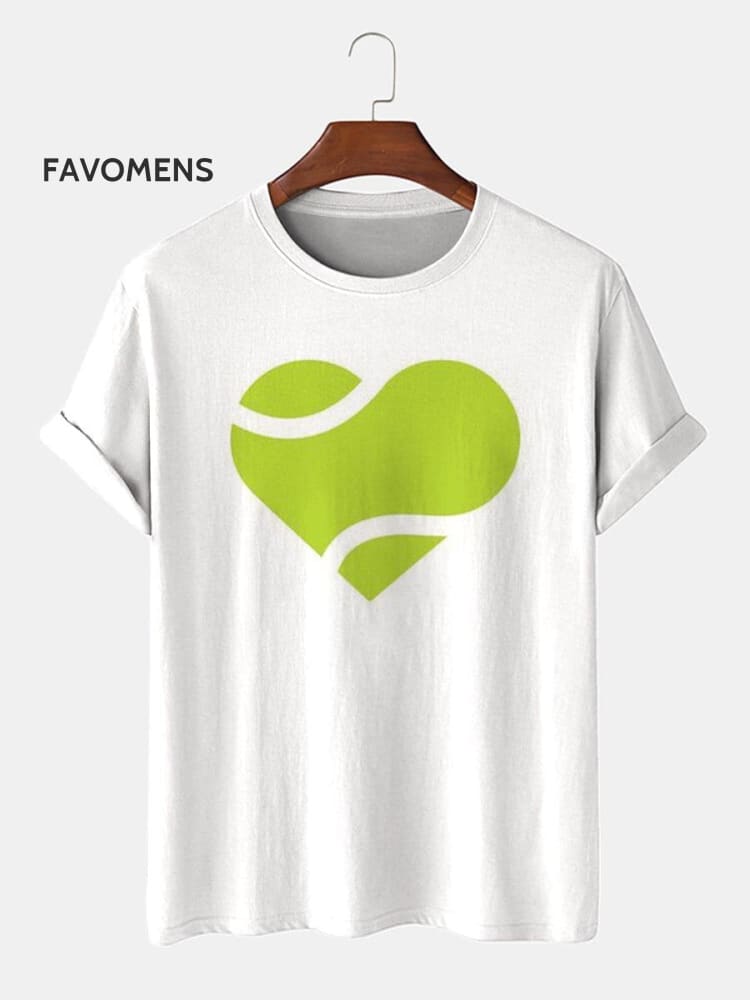 Sports Tennis Heart T-Shirt Multicolor / S