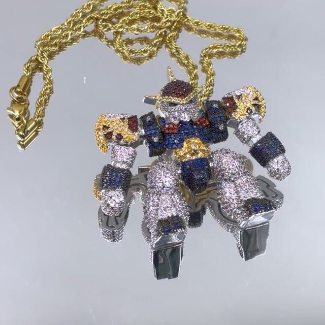 Wataru Ikusabe Anime Cartoon Character Iced Out CZ Stone Pendants