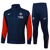 25/26 PSG Royal Blue long zipper  Training Jacket Set