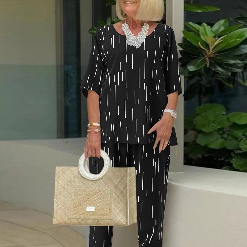 Fashion Casual Suit Coat Pants Two Piece Set