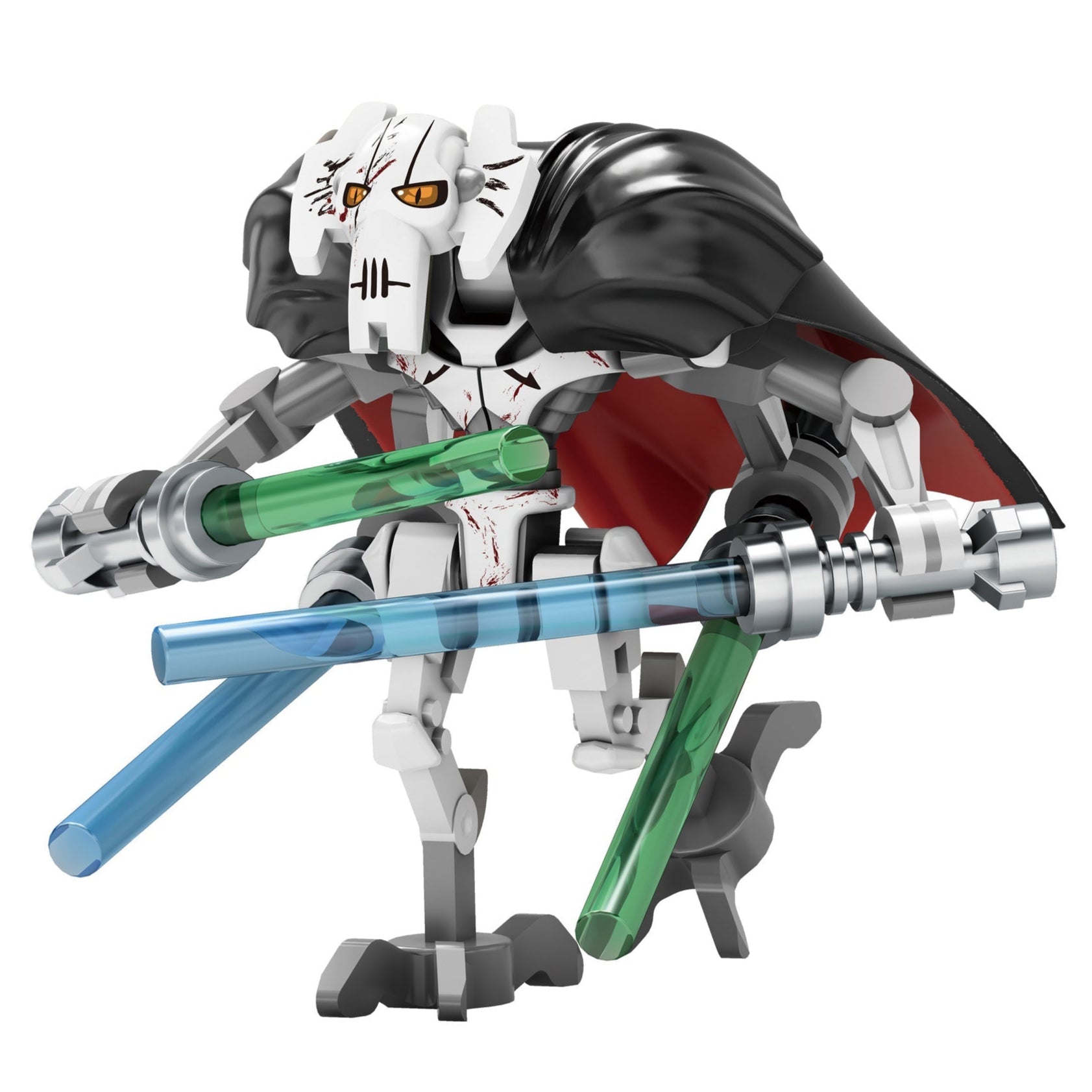General Grievous (Battle Damaged) custom Star Wars Minifigure LBS monstertoys