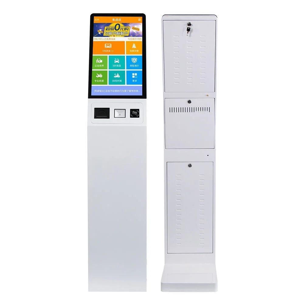 Automatic RFID Self-service Touch Screen RFID Self Ordering Payment Kiosk with 21.5 Inch Display