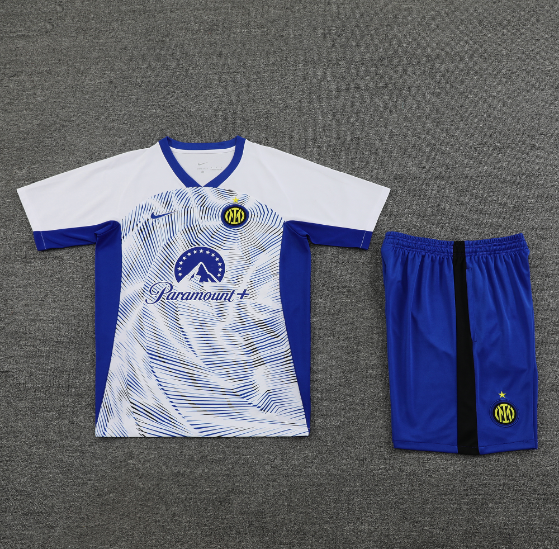 24/25 Inter Milan Training Kit Short Sleeve White Football Shirt Thai Quality