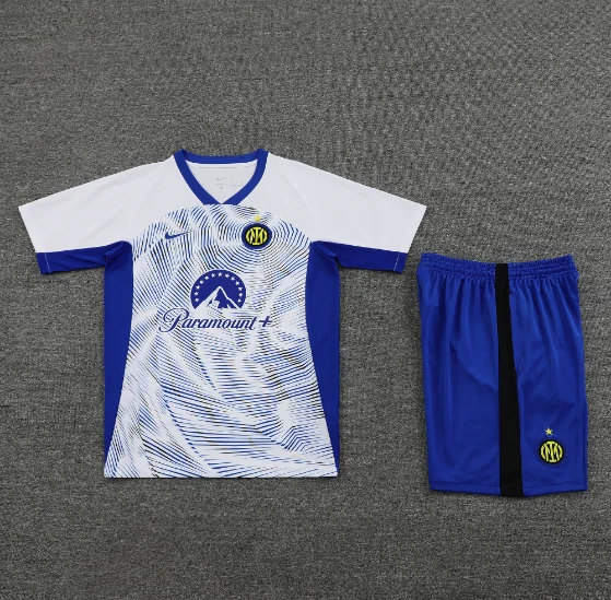 24/25 Inter Milan Training Kit Short Sleeve White Football Shirt Thai Quality