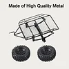 AMK RC Trailer Car Truck Haule Metal Hitch Mount Trailer Accessory for 1/10 RC Crawler Ax-ial SCX10 90046 Tra-xxas TRX4 Ta-Miya CC01 RC-4WD D90 D110 TF2