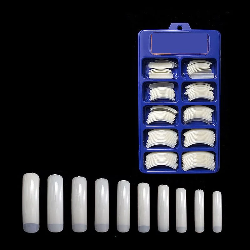 Extra Long Easy Coffin Stiletto False Nail Tips Acrylic Gel Half Cover Tip Nails Manicure Tool-Nail Inspo