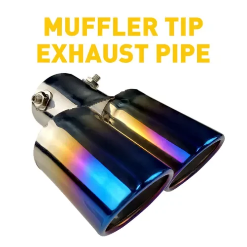 Dronehint Car Auto Blue Exhaust Pipe Rear Tail Tip Muffler Throat Tailpipe Auto Parts NEW (For: Acura) Parts