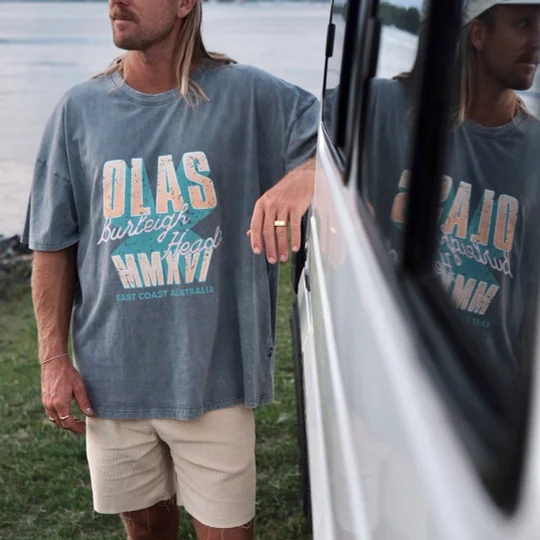 Unisex Retro Surf Oversized T-Shirt