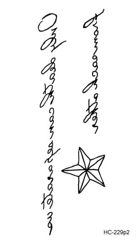 Chinese Letter Words Temporary Tattoos Body Art Waterproof Men Women Fashion Hand Fake Tattoo Sticker tatuajes temporales