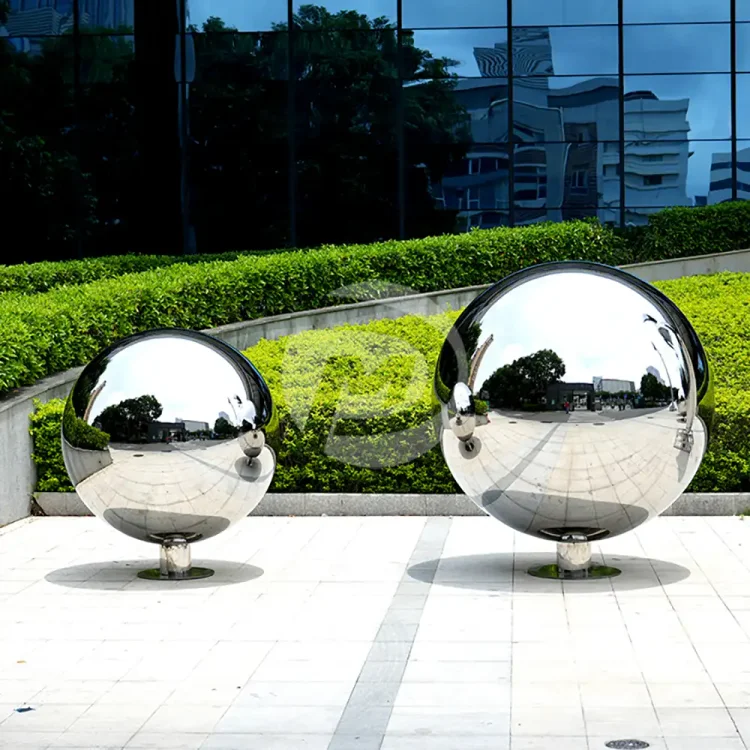 1800mm Garden Large Stainless Steel Mirror Polished Hollow Sphere