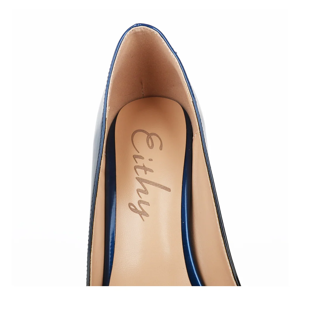 4.72'' Women's Platforms Heels Party Wedding Gradient Pumps-MERUMOTE