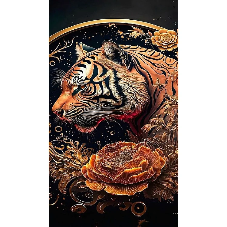 Full Round Diamond Painting - Tiger 40*70CM